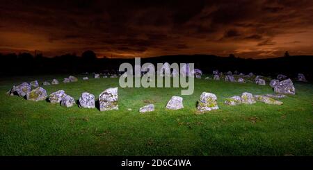 Beaghmore Stone Circles Cookstown, Großbritannien 15 Oktober 2020 Stockfoto