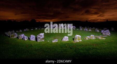 Beaghmore Stone Circles Cookstown, Großbritannien 15 Oktober 2020 Stockfoto