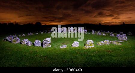 Beaghmore Stone Circles Cookstown, Großbritannien 15 Oktober 2020 Stockfoto