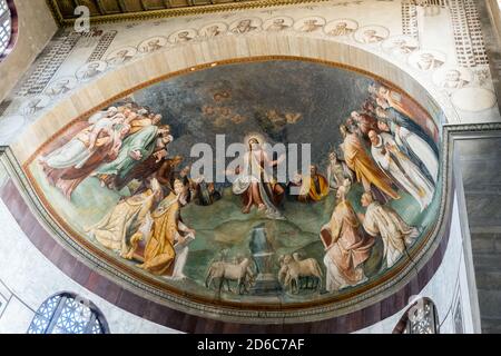 Apsis der Basilika Santa Sabina auf dem Aventin - Rom, Italien Stockfoto