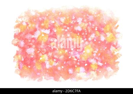 Weihnachten rot Gold Textur Splash abstrakt oder natürliche vintage Aquarell Handbemaler Hintergrund Stockfoto