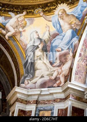 Cappella d'Elci o di Santa Caterina Detail in der Basilika Santa Sabina auf dem Aventin-Hügel - Rom, Italien Stockfoto