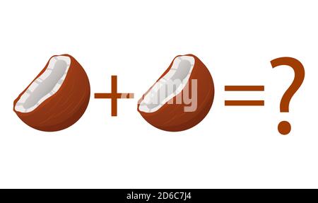 Zählspiel für Vorschulkinder. Bildung ein mathematisches Spiel. Stock Vektor