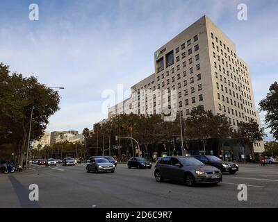 L'Illa Diagonal Gebäude, Einkaufszentrum. Avinguda Diagonal, Barcelona, Katalonien, Spanien. Stockfoto