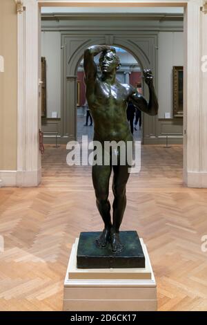 The Age of Bronze, Auguste Rodin, 1876, Metropolitan Museum of Art, Manhattan, New York City, USA, Nordamerika Stockfoto