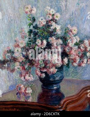 Chrysanthemen, Claude Monet, 1881, Metropolitan Museum of Art, Manhattan, New York City, USA, Nordamerika Stockfoto