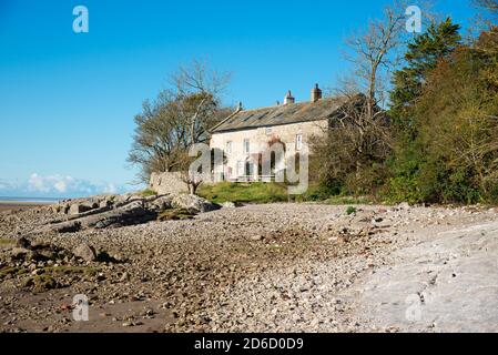 Brown's Houses, Jenny Brown's Point, Silverdale, Carnforth, Lancashire, Großbritannien. Stockfoto