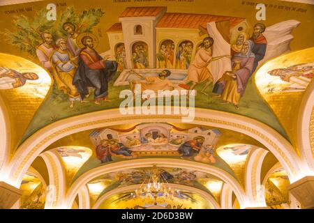 Serbien, Belgrad, die Krypta des Heiligen Sava-Tempels - die größte orthodoxe Kathedrale der Welt Stockfoto