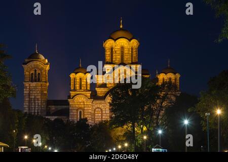 Serbien, Belgrad Blick auf St Mark's Kirche Stockfoto