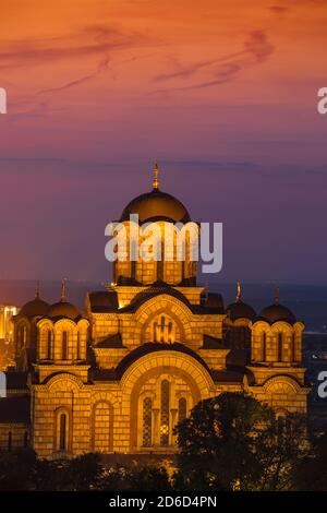 Serbien, Belgrad Blick auf St Mark's Kirche Stockfoto