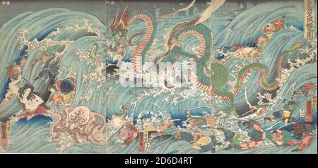 Die Wiedergewinnung des gestohlenen Juwels aus dem Palast des Drachenkönigs, 1853. Stockfoto