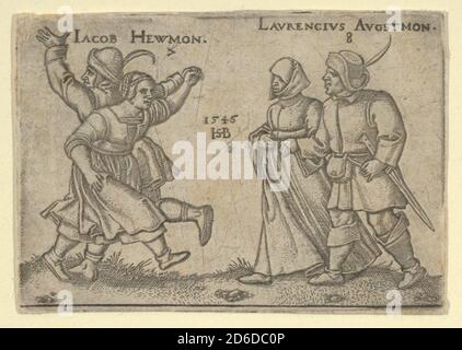 Kopie von Juli und August, vom Bauernfest oder den zwölf Monaten, nach 1547. [Iacob Hewmon 7 / Laurencius Augustmon 8]. Stockfoto