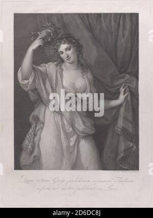 Lady Hamilton als Comic Muse, Thalia, 1791. Stockfoto