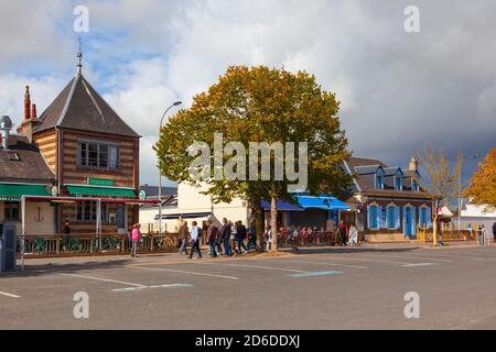 Le Crotoy in Baie de Somme, Picardie, Frankreich, Europa. Foto V.D. Stockfoto