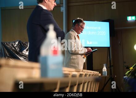 Linköping, Schweden 20201016 der staatliche Epidemiologe anders Tegnell (im Bild) steht im Kampf gegen die Covid-19-Pandemie an vorderster Front. Am Freitag erhielt er die Auszeichnung als "Alumni des Jahres" an der Universität Linköping. Foto Jeppe Gustafsson Stockfoto