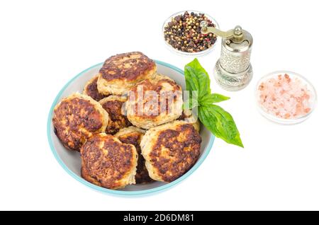 Hausgemachte Koteletts aus Hackfleisch. Studio Foto Stockfoto