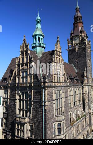 Wuppertal Stadt in Deutschland. Rathaus im Stadtteil Elberfeld. Stockfoto