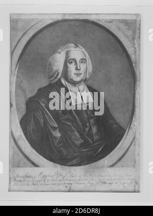 Jonathan Mayhew, D. D. Pastor der West Church in Boston, New England, 1766. Stockfoto