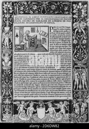 Legendario di sancti, 20. Oktober 1514. Stockfoto