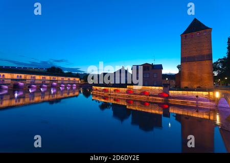 Vauban Staudamm (Staumauer Vauban) in Straßburg, Frankreich Stockfoto