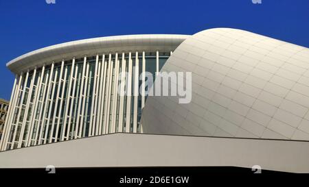 Neue Philharmonie auf dem Kirchberg, Luxemburg, Großherzogtum Luxemburg Stockfoto