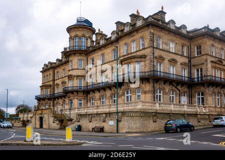 Die ehemalige Zetland Hotel Apartments das Größte in Saltburn in 1861 gebaut mit eigenem Zugang vom Bahnhof in den 1990er Jahren umgewandelt wurde Stockfoto