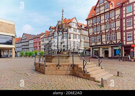 Holzmarktbrunnen in Hannover, Niedersachsen, Deutschland Stockfoto