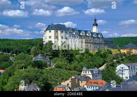 Oberburg in Greiz, Thüringen, Deutschland Stockfoto