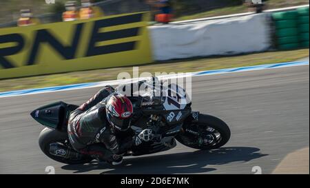 Estoril, Portugal, Italien. 16. Okt 2020. estoril, portugal, Italien, 16. Okt 2020, NÃ‚Â 13 Takumi Takahashi JPN Honda CBR1000 RR-R MIE Racing HONDA Team während der 8. Runde Pirelli Estoril Runde 2020 - freies Training - World Superbike - SBK - Credit: LM/Otto Moretti Credit: Otto Moretti/LPS/ZUMA Wire/Alamy Live News Stockfoto