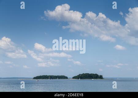 Europa, Polen, Woiwodschaft Ermland-Masuren, das Land der Großen Masurischen Seen - Sniardwy / Spirdingsee - Niedzwiedzi Rog / Bärenwinkel Stockfoto