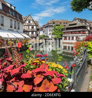 Maison des Tanneurs, Gerbereiviertel Petite France, UNESCO-Weltkulturerbe, Straßburg, Elsass, Frankreich Stockfoto