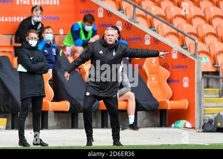 Paul Lambert, Manager der Stadt Ipswich, gibt Anweisungen vom aus Bank Stockfoto