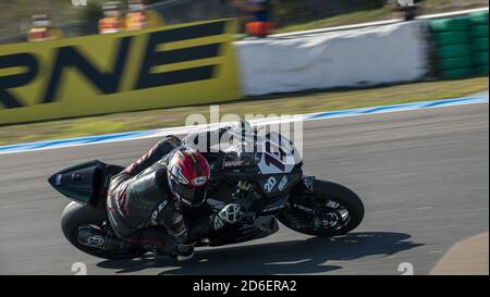 Estoril, Portugal. 16. Oktober 2020, Nr. 13 Takumi Takahashi JPN Honda CBR1000 RR-R MIE Racing HONDA Team während Runde 8 Pirelli Estoril Runde 2020 - freies Training, World Superbike - SBK - Credit: LM/Otto Moretti/Alamy Live News Stockfoto