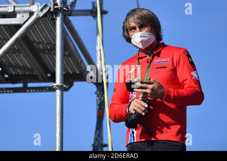 Estoril, Portugal. 16 Oct 2020, Leon Haslams Vater während der 8. Runde Pirelli Estoril Runde 2020 - Freies Training, World Superbike - SBK - Credit: LM/Otto Moretti/Alamy Live News Stockfoto