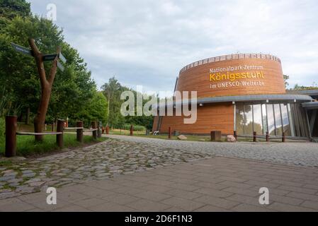 Deutschland, Mecklenburg-Vorpommern, Hagen, Nationalpark-Zentrum Königsstuhl im UNESCO-Weltkulturerbe, Königsstuhl, Stubbenkammer, Ostsee Stockfoto