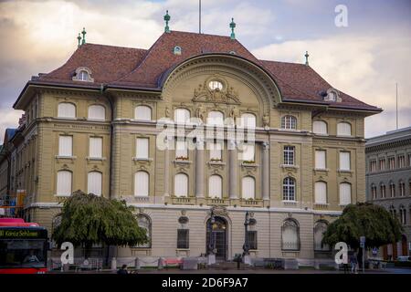 Nationalbank der Schweiz in Bern - GRAFSCHAFT BERN. SCHWEIZ - 9. OKTOBER 2020 Stockfoto