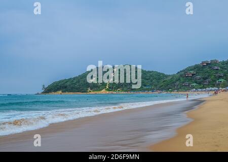 Ponta Do Ouro unberührter Strand an der Küste Mosambiks nahe der Grenze Südafrikas Stockfoto