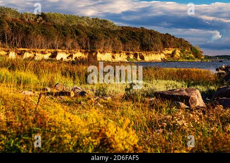 Steilküste, Timmendorf, Poelinsel, Ostsee Stockfoto