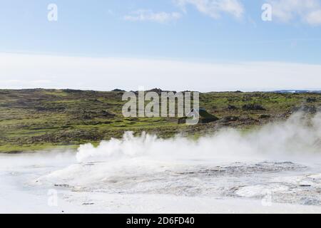 Hveravellir heiße Quellen, Island. Hochland von Island Stockfoto