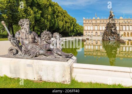 Schloss Herrenchiemsee, Herreninsel im Chiemsee, Oberbayern, Deutschland Stockfoto