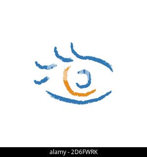 Augenarzt optischen Augen Logo Design Vector symbol Konzept Idee Stock Vektor
