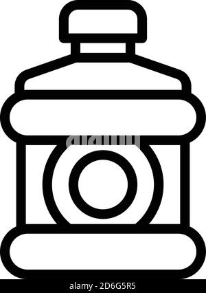 Frisches Mundwasser Symbol, Umriss Stil Stock Vektor