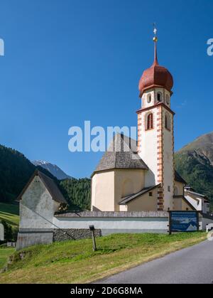 Kirche von Vent, Tirol, Österreich Stockfoto