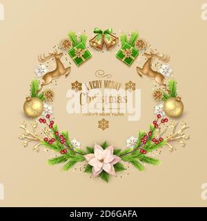Weihnachtskarte Weihnachten Stock Vektor