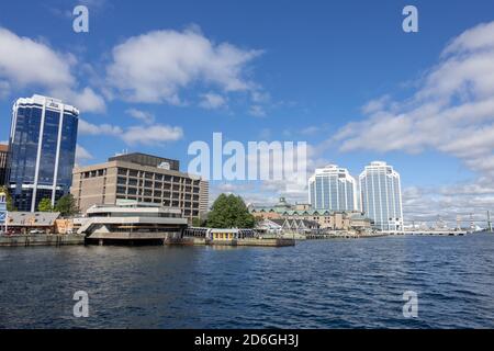 Der Halifax Ferry Terminal An Der Waterfront In Halifax Nova Scotia Kanada Stockfoto