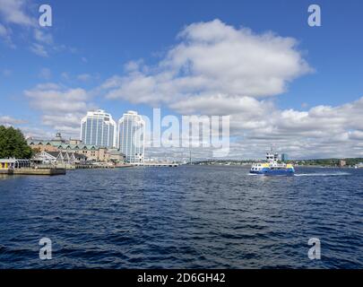 Die Halifax Nach Dartmouth Ferry Rita Joe Halifax Transit Ferry In Halifax Hafen Nova Scotia Kanada Stockfoto