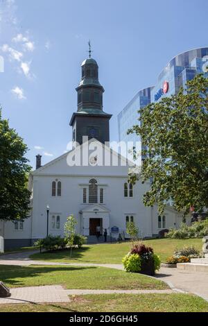 St. Paul's Anglican Church das älteste Gebäude in Halifax Nova Scotia Kanada und die älteste protestantische Kirche in Kanada Stockfoto