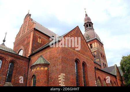 Dom zu Riga ist die Evangelisch-lutherische Dom in Riga, Lettland Stockfoto