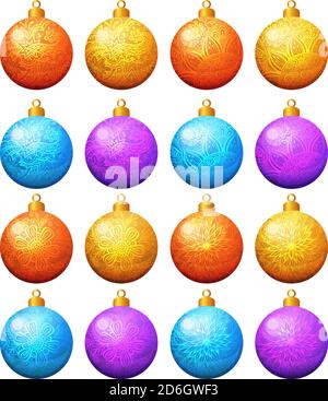 Weihnachtsbaum Dekoration Stock Vektor