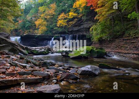 Great Falls Of Tinkers Creek Cleveland Ohio Stockfoto